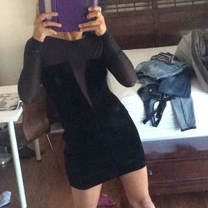 Velvet black dress